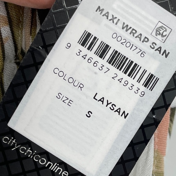 City Chic Laysan Wrap Maxi Dress Ivory - Picture 4 of 6